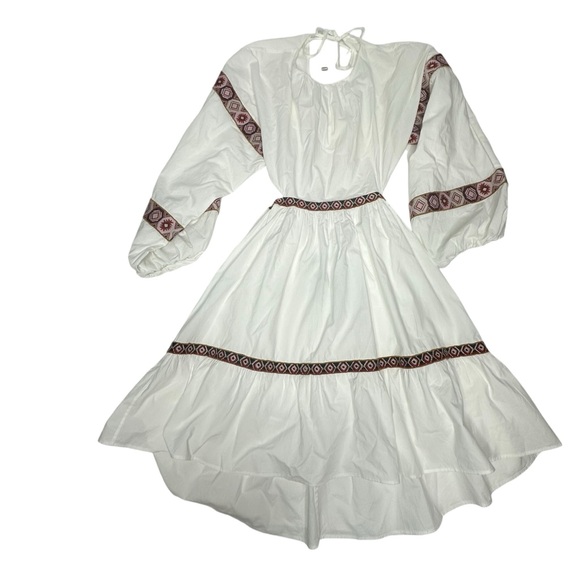 NWOT CHUFY Hari Mini White Embroidered Dress w/open back m - Picture 10 of 15